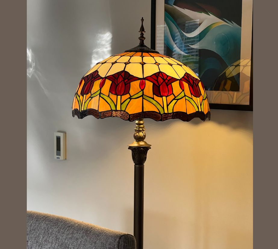 CDH Tiffany Floor Lamp (16030) 16" 40CM Shade