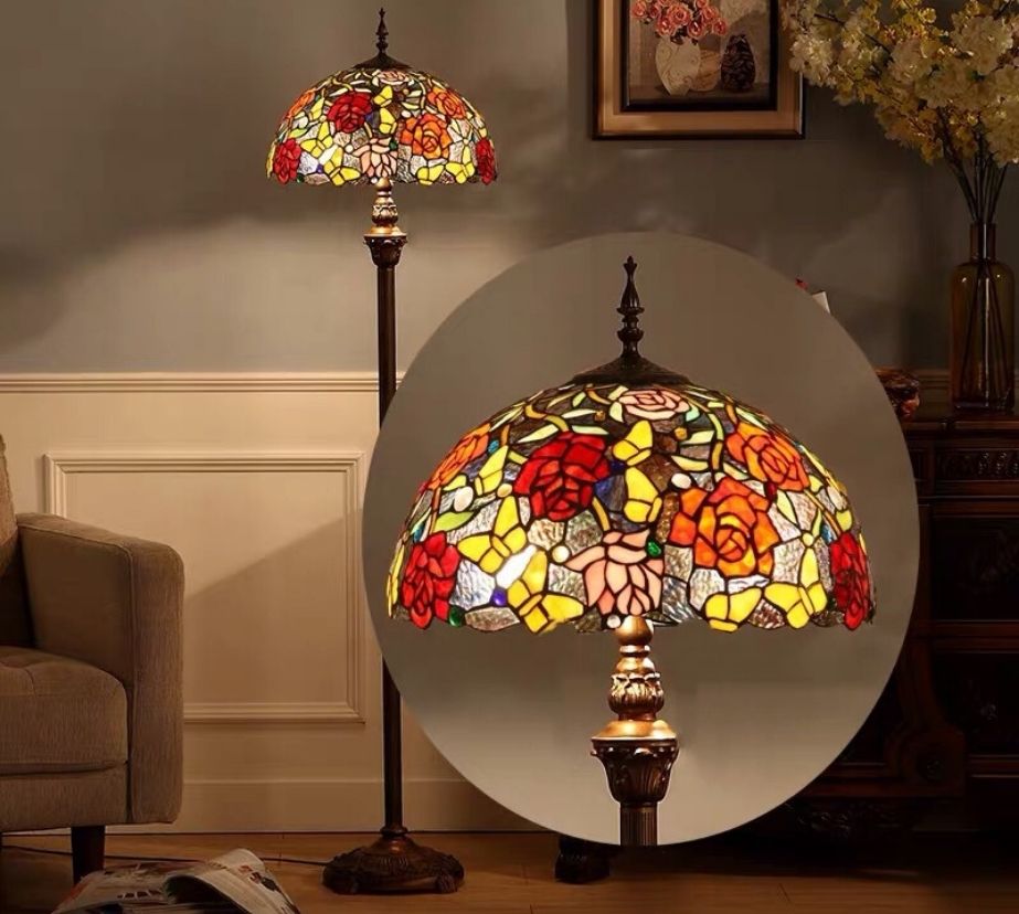 CDH Tiffany Floor Lamp (16074) 16" 40CM Shade