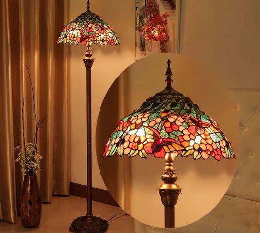 CDH Tiffany Floor Lamp (16075) 16" 40CM Shade