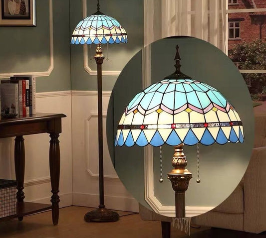 CDH Tiffany Floor Lamp (16101) 16" 40CM Shade