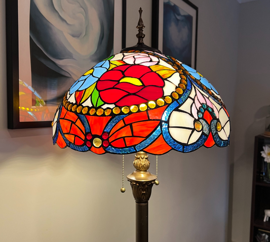 CDH Tiffany Floor Lamp (16943) 16" 40CM Shade