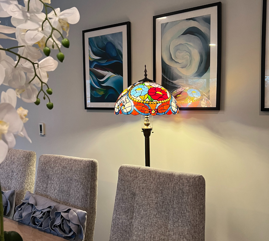 CDH Tiffany Floor Lamp (16943) 16" 40CM Shade