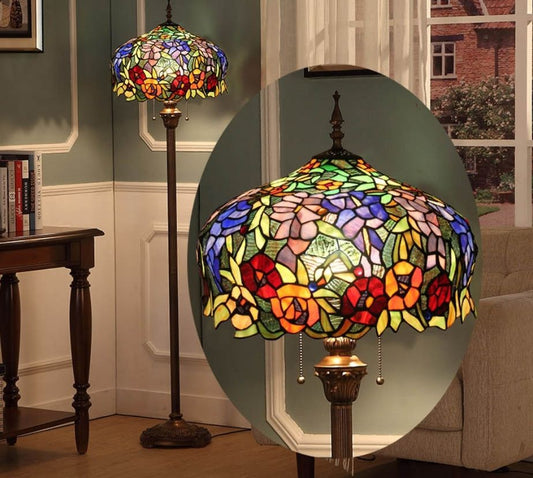 CDH Tiffany Floor Lamp 18" XLARGE 46CM shade (16054)