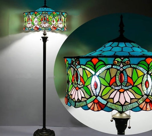 CDH Tiffany Floor Lamp 18" XLARGE 46CM shade (19001)